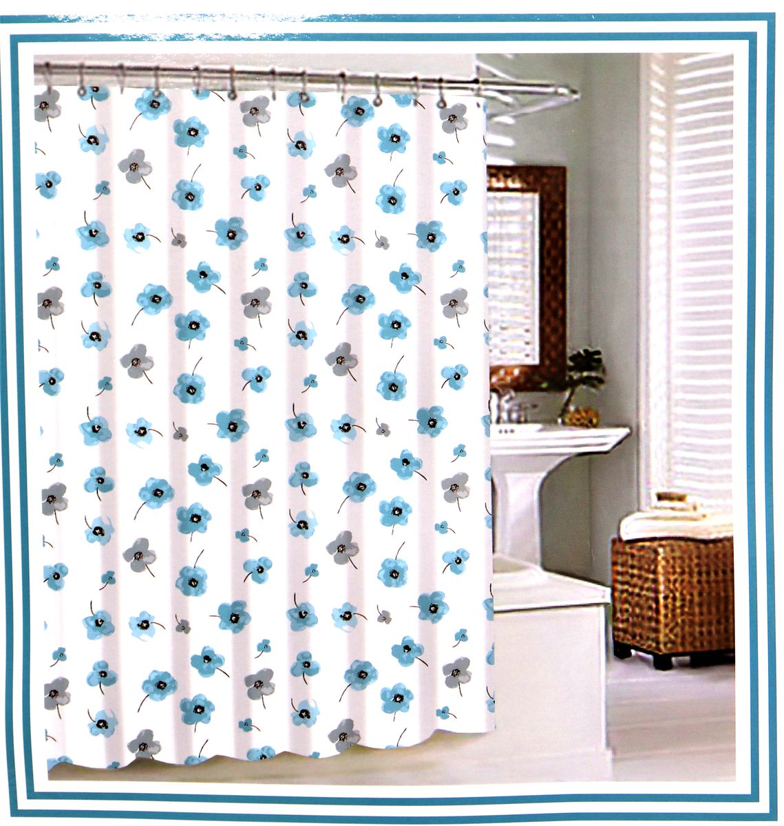 Canvas Shower Curtain - Flower Print | Buy Online in South Africa ...