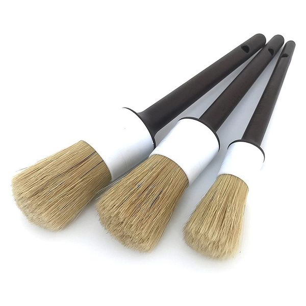 3 Pieces Car Cleaning Bristle Brush