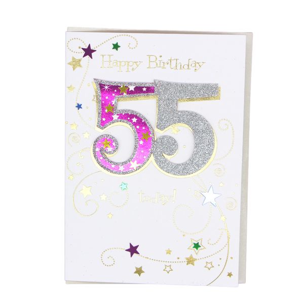 Happy 55th Birthday card