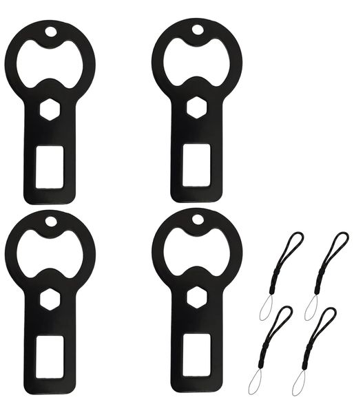 4-Pack Bottle Openers,Easy to Carry Beer Bottle Openers,With Lanyard