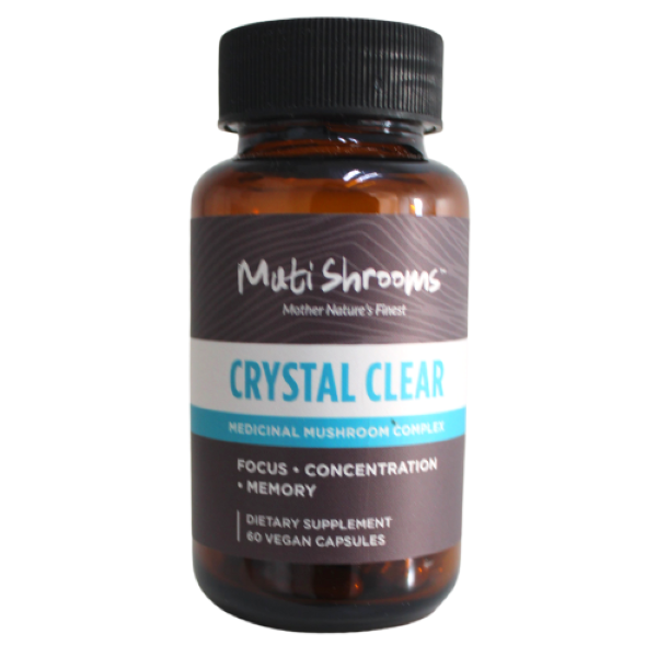 Muti Shrooms - Crystal Clear - Medicinal Mushroom Complex - 60 Caps