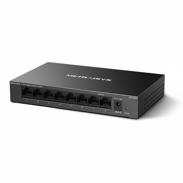 8-Port Gigabit Network Switch with Metal Case - Plug and Play