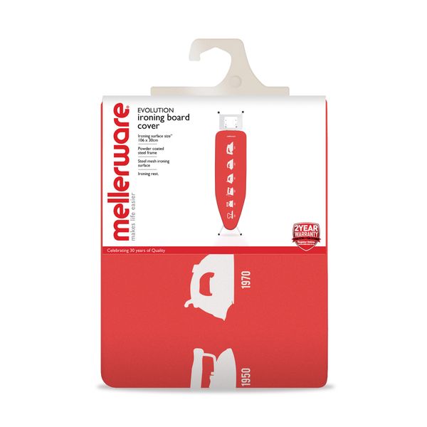 Mellerware Ironing Board Cover Felt Padding Red 4mm "Evolution