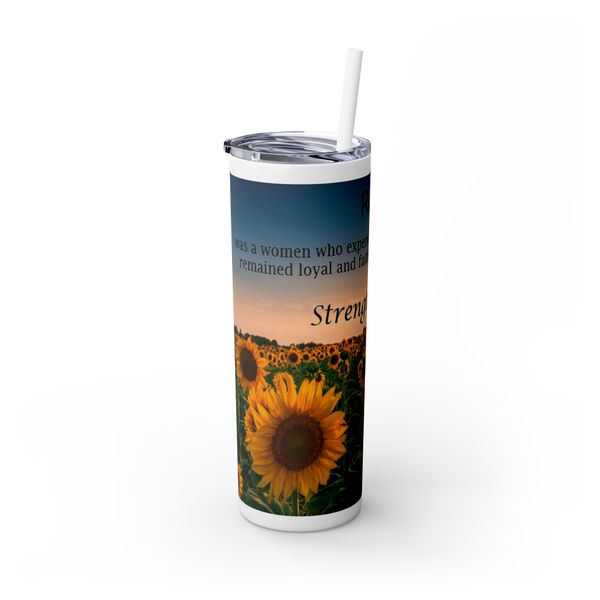 Ruth Sunflower 600ml Stainless Steel Tumbler