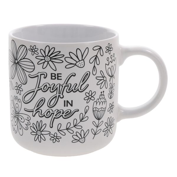 Coloring Mug - Be Joyful in Hope