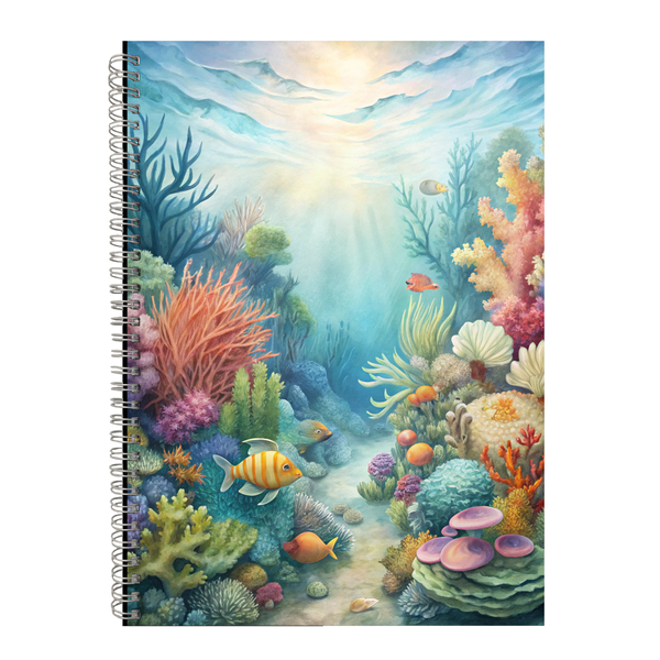 Underwater Coral Reef 2 Gift Idea Writing Book Notepad Notebook A5 504