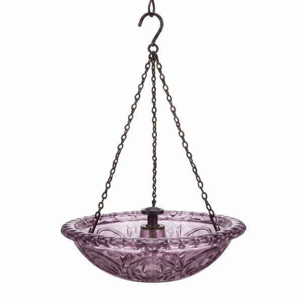 Solar Hanging Bird Bath Fountain For Garden Deco image