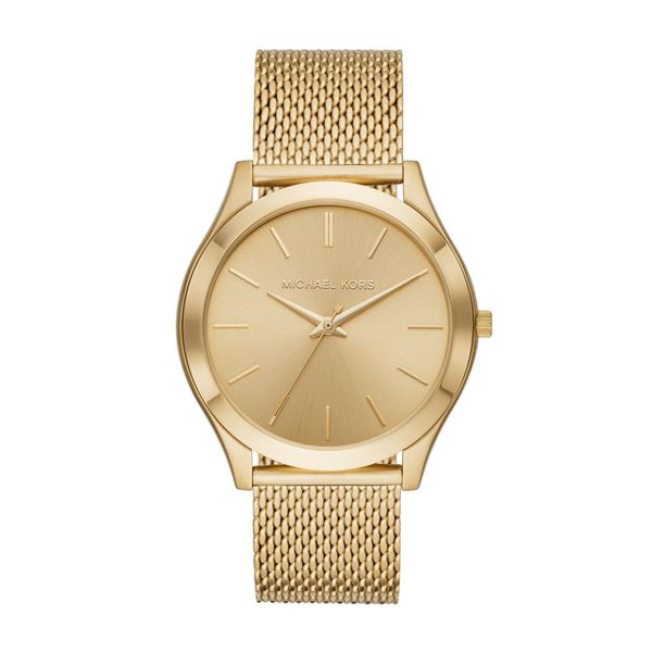 Michael Kors Slim Runway Gold Mens Stainless Steel Watch-MK8625