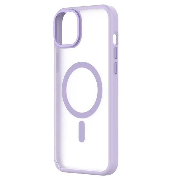 Transparent MagSafe Protective Case Compatible With Iph 12 Pro Max - Purple