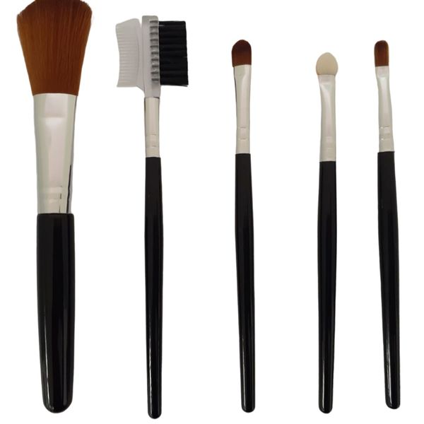5 Piece Make Up Brush Set - Black