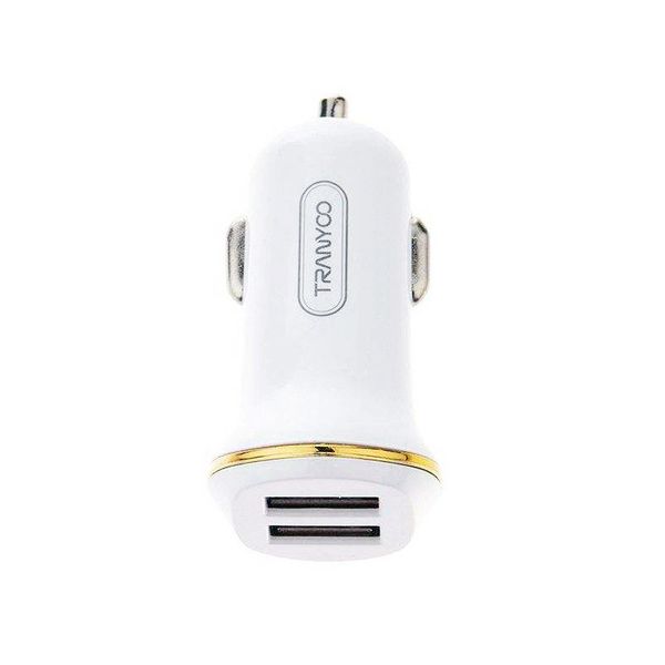Tranyoo Car Charger C11 - iPhone / Lightning type / 2 USB Inputs