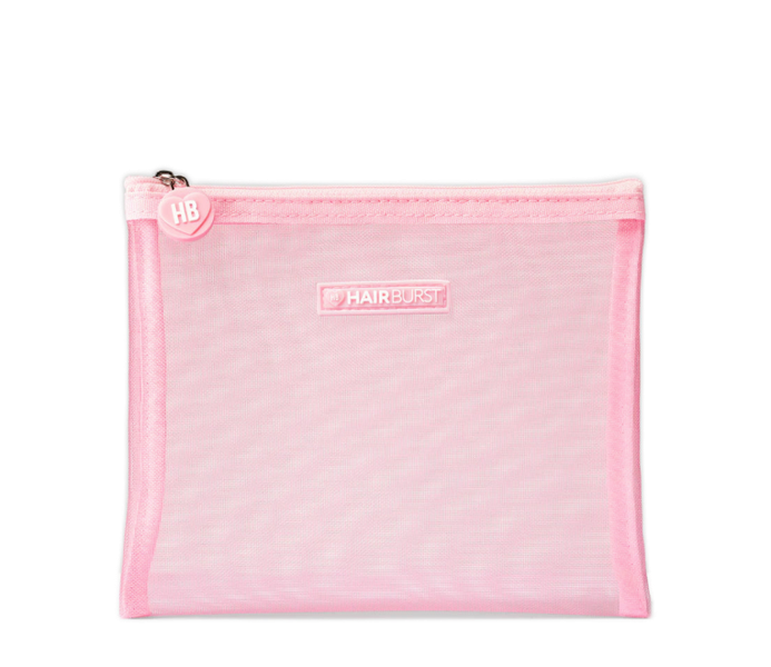 HairBurst - Pink Mesh Wash Bag