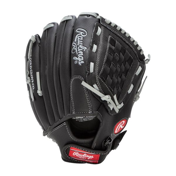 Rawlings RSB 13" Slow Pitch Softball Glove Mitt - Black / Grey