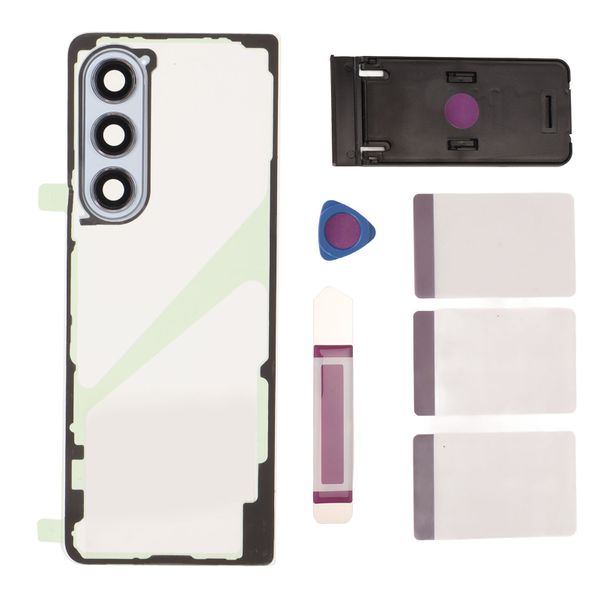 Z Fold 5 Clear Back Glass Blue