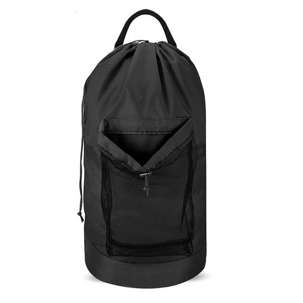 Laundry Backpack with Shoulder Straps, 27" Large Oxford Travel Hamper