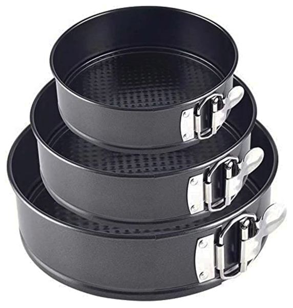 Serenity-Non-Stick Springform Cake Baking Tin Set - 3 Pieces - 18/20/22cm