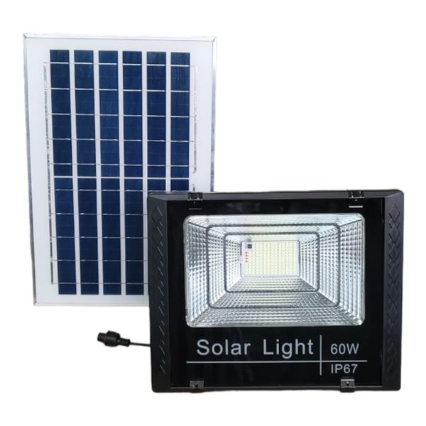 60W Solar Powered LED Light With Remote Control- SD