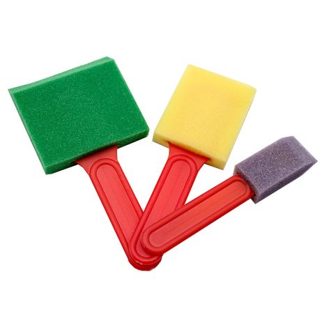 Paint Brushes & Sponge Paint Brush Set Children's Kids Craft Include 13 PCS  Set
