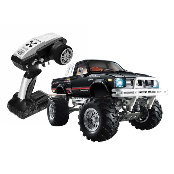1/10 2.4G 4WD RC Car for Toyato Metal 4X4 Pickup Truck - Black