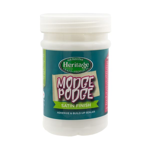 Heritage Modge Podge Satin - Adhesive &amp; Build-up Sealer - 250ml