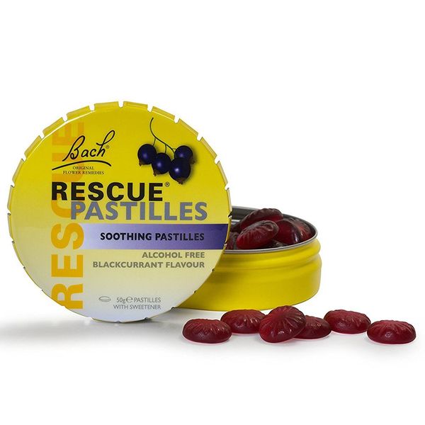 Bach Rescue Soothing Pastilles Black Currant 50g