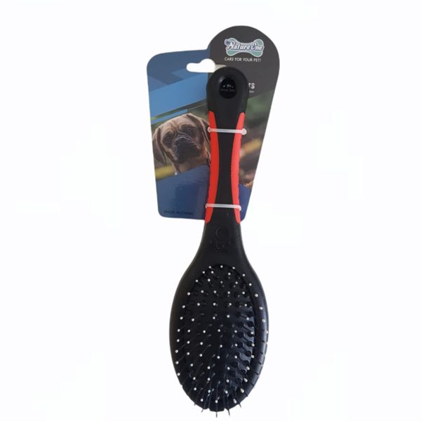Two in One Dog Grooming Brush- Bristle And Pin- Removes Matt And Tangles