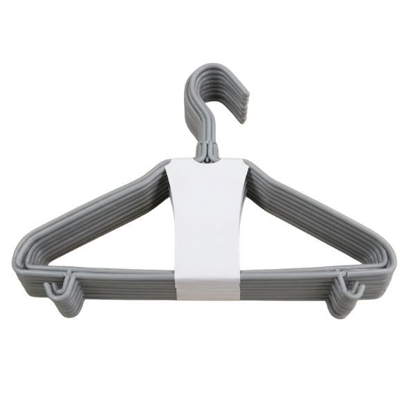 Pink Plastic Clothes Hangers - Pack of 10 (Indoor)