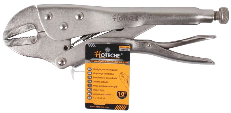 Hoteche 250mm Straight Jaw Locking Plier - Vice Grip