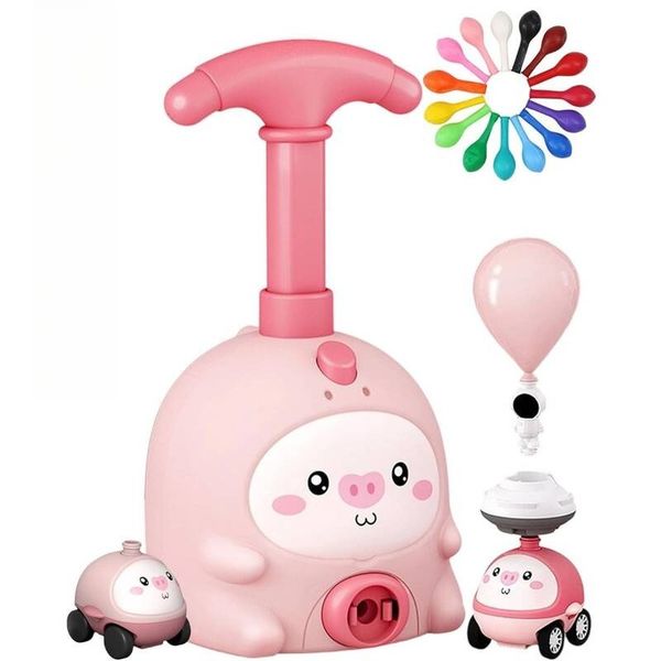 Animal Balloon Launcher Toy Set with 2 Cars and 20 Balloons for Kids