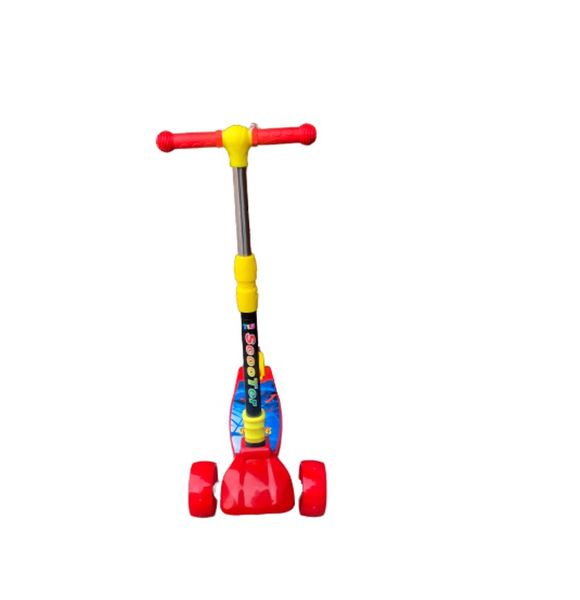 Kids 3 Wheel Push Scooter With Light Up Wheels - Cartoon