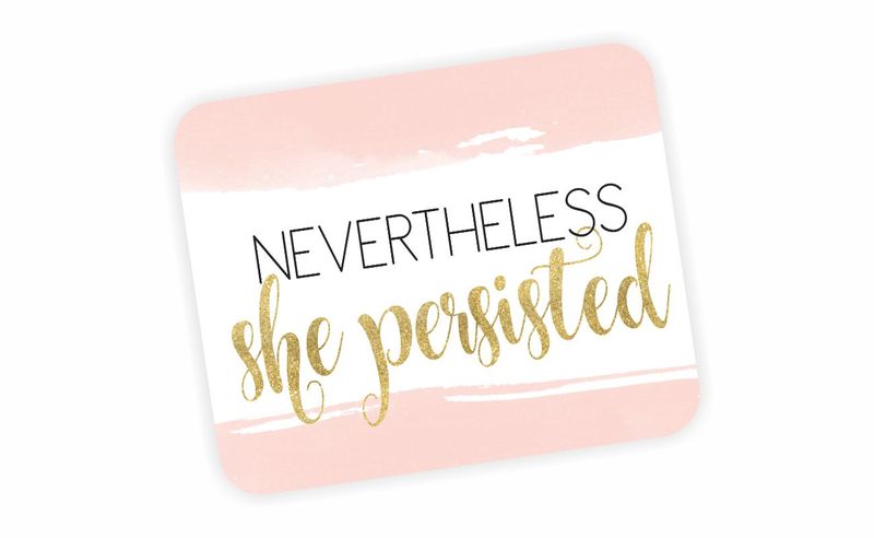 Motivational Pink Mouse Pad