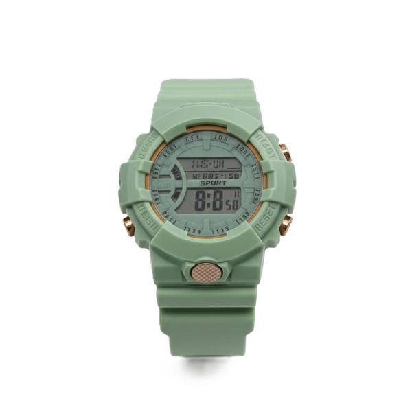 Kids Digital Watch with White Dial, Rubber Strap, and Easy-to-Wear