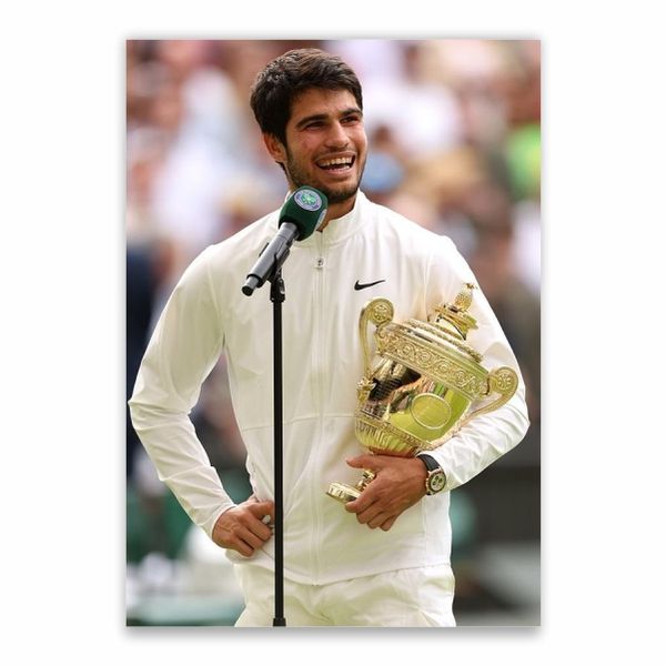 Carlos Alcaraz Wimbledon Poster - A1