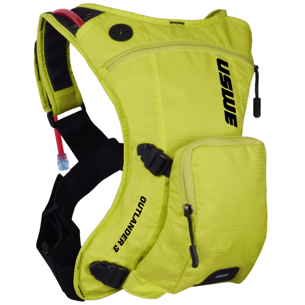 Uswe Outlander 3L Yellow Hydration Backpack, 1.5L Hydration Bladder MTB