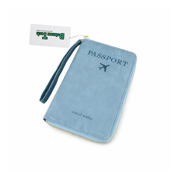 BotereuTech Slim RFID Leather Card Holder Genuine Black