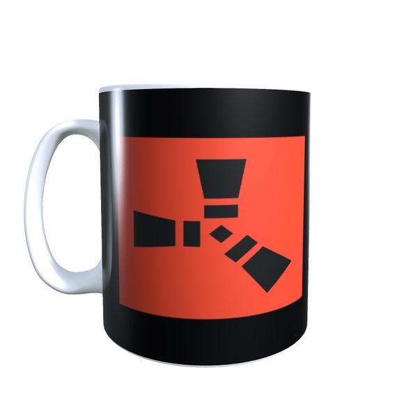 Rust Emblem Black - Rust Coffee Mug