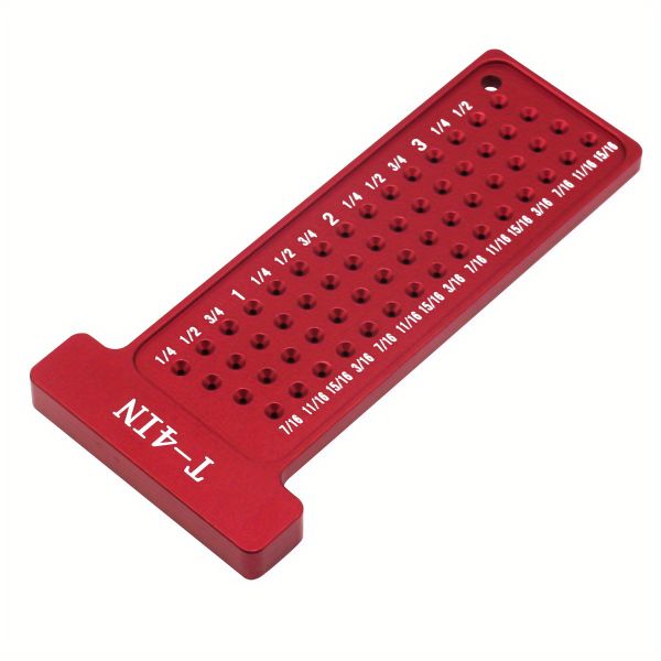 Woodworking Marking Ruler Locator, Imperial T-shaped Surveying Tool