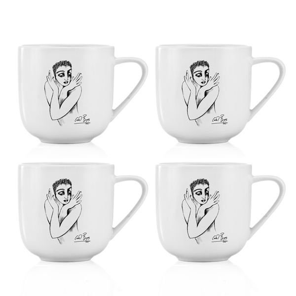 Carrol Boyes Mug Set of 4- Flutter