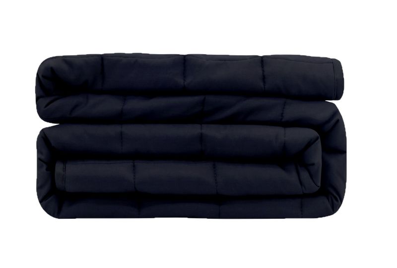 Weighted Heavy Blanket Premium Material 100% Cotton 7Kg W152xL203 cm-Black