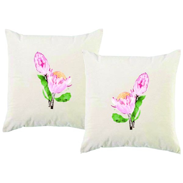 PepperSt - Scatter Cushion Cover Set - Watercolour Protea