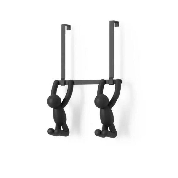 Double over the door hook black