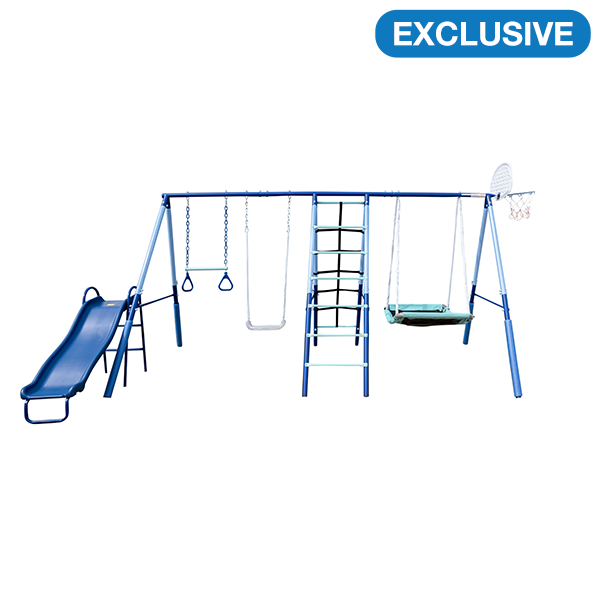 Sportspower New Metal Swing with Climbing Rack