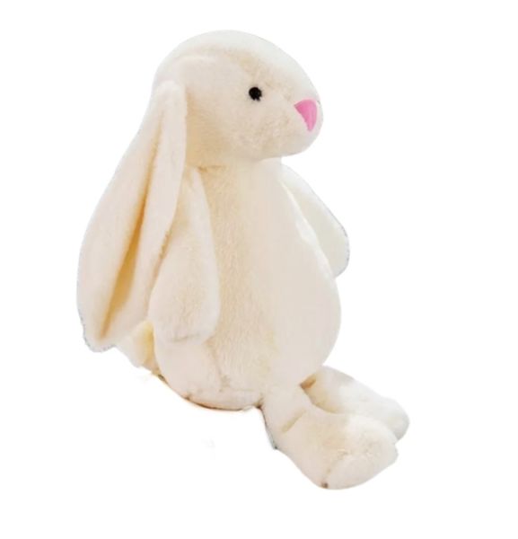 Plush Long eared Bunny Rabbit-Lovely Soft Toy-Cream Colour