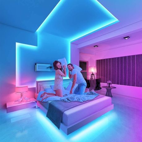 Andowl LED Lights for Bedroom - 5M Color Changing Strip Lights