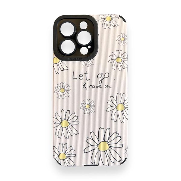 AMA Let Go &amp; Move On Flower Silicon Protective Case For iPhone 14 Pro Max