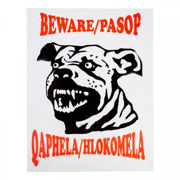 Bulk Pack 2 x Complete Beware Bulldog Warning Sign