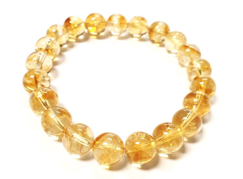 Holly Crystals - Citrine Natural Stone Bracelet 8mm