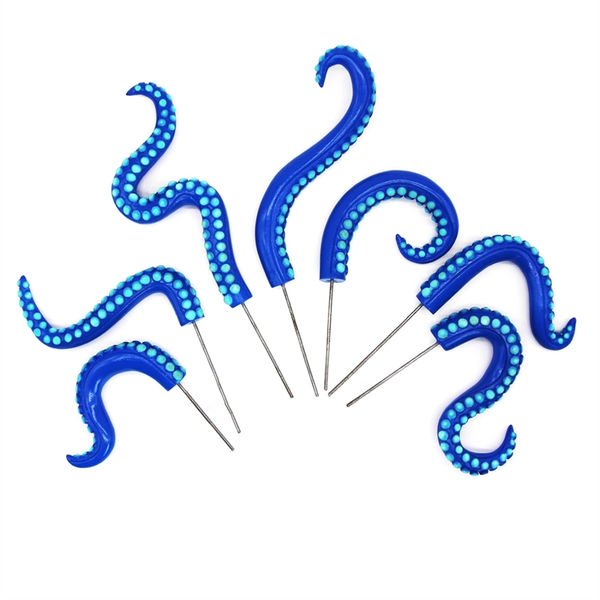 7 Pcs Sea Monster Octopus Tentacle Plant Stake Garden Stakes B