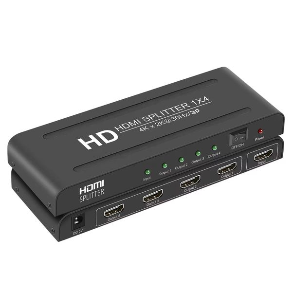 HDMI Splitter 1x4 - UHD 4K x 2K 1080P + 3D - 1.4b Version - (GC)