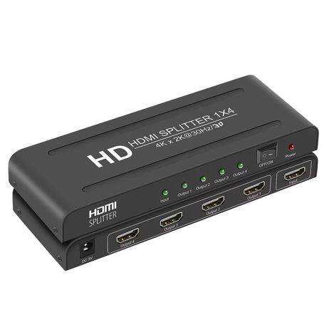 HDMI Splitter 1x4 - UHD 4K x 2K 1080P + 3D - 1.4b Version - (GC) Image